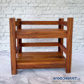 Wooden Cosmetics Rack / Solid Wood 2 Tier Tea corner Rack for Kitchen / Wooden Spices Rack for Kitchen Countertop/ Storage Stand. 