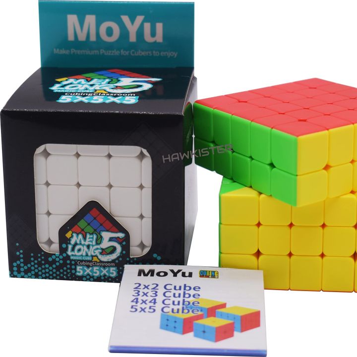 Moyu Meilong 5 5x5 Magic Speed Rubik Cube Stickerless Professional Fidget Toys MFJS Meilong 5 Cubo Magico Puzzle Stress Reliever Toys