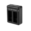 For GoPro Hero11 Black / HERO9 Black / HERO10 USB Dual Port Slot Double Battery Charger Black Action Camera Parts Accessories. 
