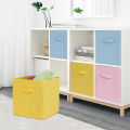 Non Woven Box Storage Bins Foldable Fabric Storage Cubes And Cloth Storage Organizer Drawer For Closet And Toys Storage. 