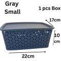 3 Size Multipurpose Storage Basket Set Plastic Storage Basket Cloth, Food, Phone Accessories Organizer Box Set. 