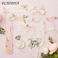 ECHIDNA Bride Prop Various Patterns Team Bride to Be Paper Photo Booth Prop Decoration. 