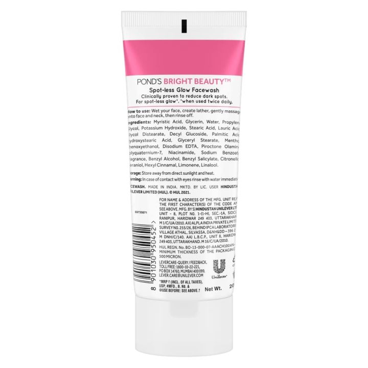 POND'S%20Bright%20Beauty%20Spotless%20Glow%20Facewash%20with%20Vitamin%20B3%20200g%20FROM%20INDIA%20(SAM)%20-%20Image%202