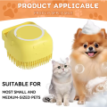 【Fast Delivery 1-4 day】Pet Dog Shampoo Silicone Brush - Cat Massage Comb & Grooming Scrubber (2.7oz/80ml) - Soft Rubber Brushes for Bathing and Short Hair. 