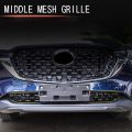 4x Car Front Lower Bumper Grill Grille Moulding Cover for CX5 -5 2022+ Front Bottom Middle Net Decoration B. 