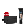 Glow and Handsome Bundle (Glow and Handsome Instant Brightness Face Cream 50g + Glow & Handsome Instant Brightness Face Wash, 50g FREE TOILETRIES POUCH). 
