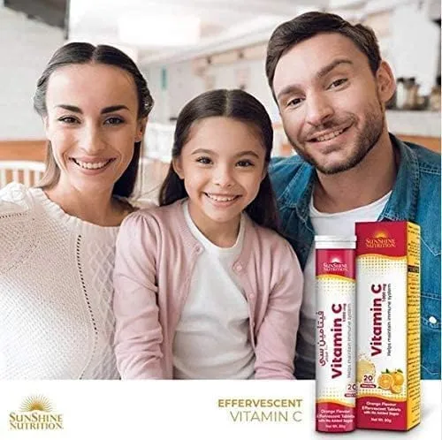 Sunshine%20Nutrition%20Vitamin%20C%201000%20Mg%20Orange%20Flavour%20Effervescent%2020%20Tablets%20-%20Image%202