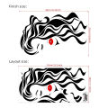 Beauty Face Wall Sticker Decal Beauty Studio Wallpaper Coetic Makeup Wall Art Sticker Mural Removable Salon Decoration. 