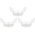 3X Canning Rack,Canning Jar Rack,Steamer Rack for Water Bath Canning or Pressure Canning,Fit for Kinds of Jars-Silver. 