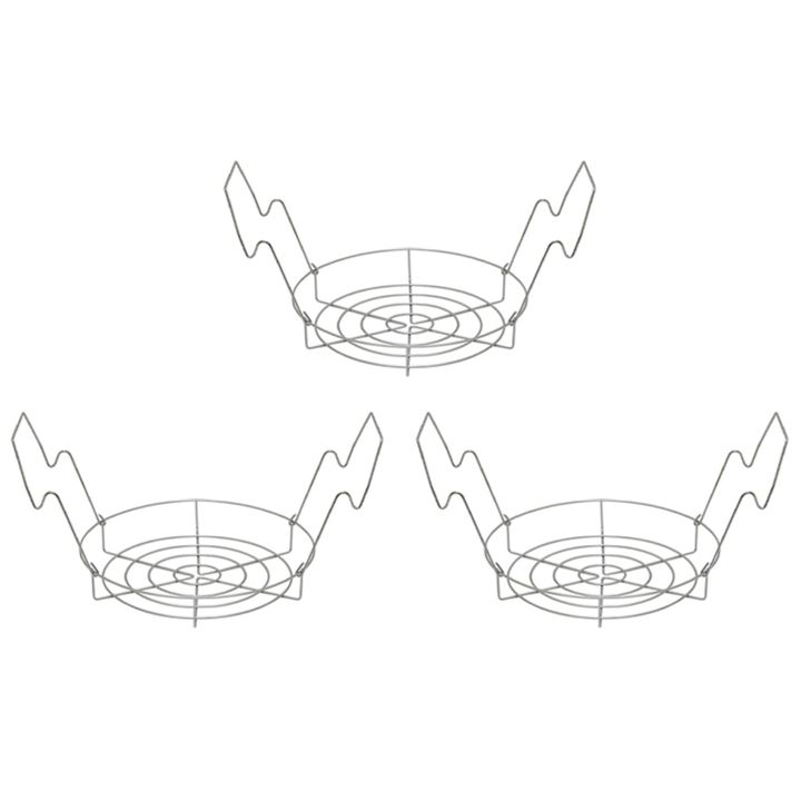 3X Canning Rack,Canning Jar Rack,Steamer Rack for Water Bath Canning or Pressure Canning,Fit for Kinds of Jars-Silver