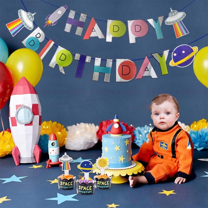 Outer%20Space%20Theme%20Party%20Decoration%20Astronaut%20Rocket%20Cake%20Per%20Birthday%20Party%20Cupcake%20Flag%20Dessert%20Table%20Tag%20Cake%20Decoration%20-%20Image%203