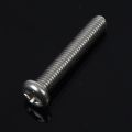 M8 x 45mm 304 Stainless Steel Phillips Machine Screw Bolt 5pcs. 