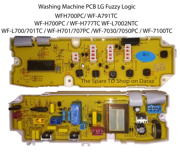 Washing Machine Circuit LG Fuzzy Logic WF760 Wfh700PC WF-A791TC WF-H700PC WF-H777TC WF-L7002NTC WF-CL700V
