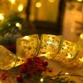 Auoyo 1/4/10M Ribbon Fairy Light Christmas Decoration Light Christmas T r e e Ornaments String Lights LED Ribbon Lights Christmas T r e e String Lights for Party Decoration Indoor Outdoor Hanging Items. 