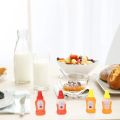 4/8pcs Mini Sauce Bottle Refillable Ketchup Honey Tomato Salad Containers Bottles Portable Sauce Jars Storage Dressing Dispenser. 