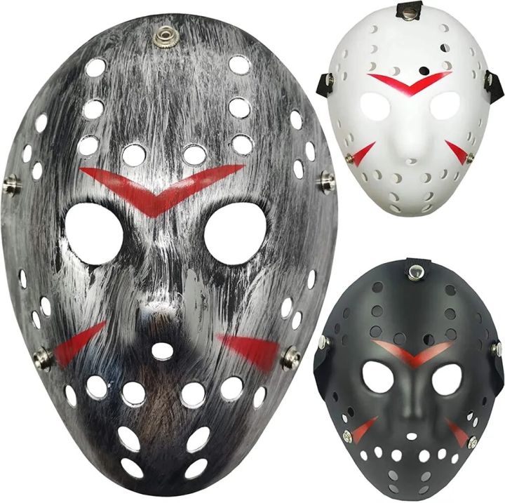 halloween mask Jason Mask Cosplay Halloween Fancy Dress Party Horror Mask Christmas Men Adults Costume Props Roleplay Scary Killer Hockey MasksParty Tableware