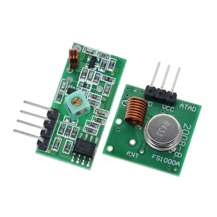 433Mhz RF Wireless Transmitter Module and Receiver Kit 5V DC 433MHZ Wireless For Arduino Raspberry Pi /ARM/MCU WL Diy Kit