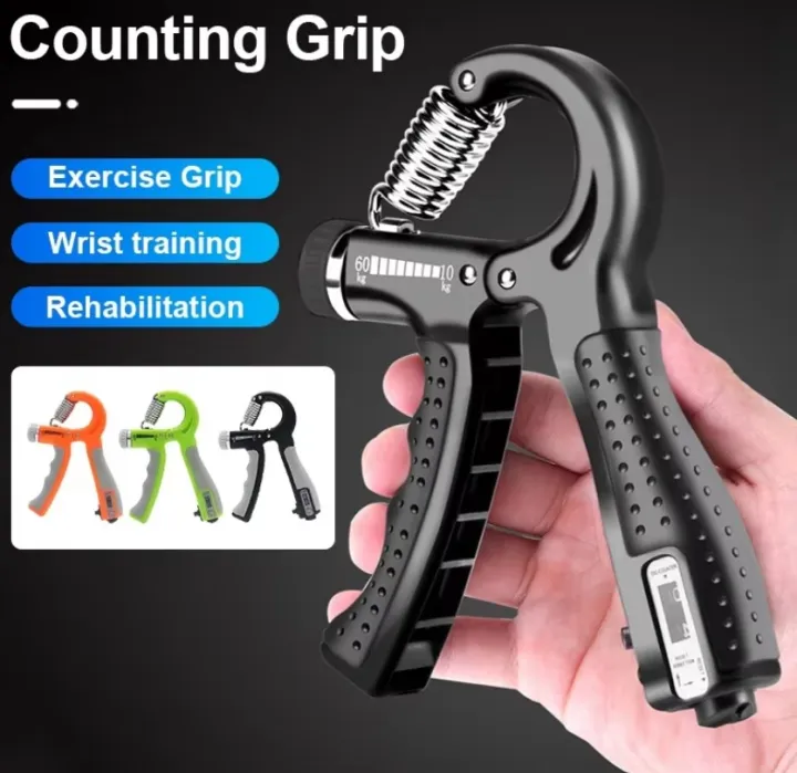 5-60Kg Heavy Gripper Fitness Hand Exerciser Grip Wrist Training Finger Pinch Expander Grip Ring Stress Relief Grip for Athletes