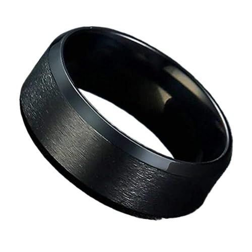 King%20Will%20Tungsten%20Wedding%20Ring%20-%20Matte%20Black/Silver,%206-10mm%20Sizes%20-%20Image%206