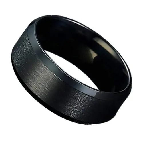 King%20Will%20Tungsten%20Wedding%20Ring%20-%20Matte%20Black/Silver,%206-10mm%20Sizes%20-%20Image%206