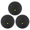 3Pcs Squash Ball One-Yellow-Dot Low Speed Player Competition Squash. 