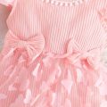 Set Dress Baby Girl Newborn 0-18 Months Birthday Baju Gaun Budak Perempuan Summer Cute Cotton Pink Butterfly Sleeve Tulle Fashion Kids Princess Dresses Kanak Kanak Perempuan. 