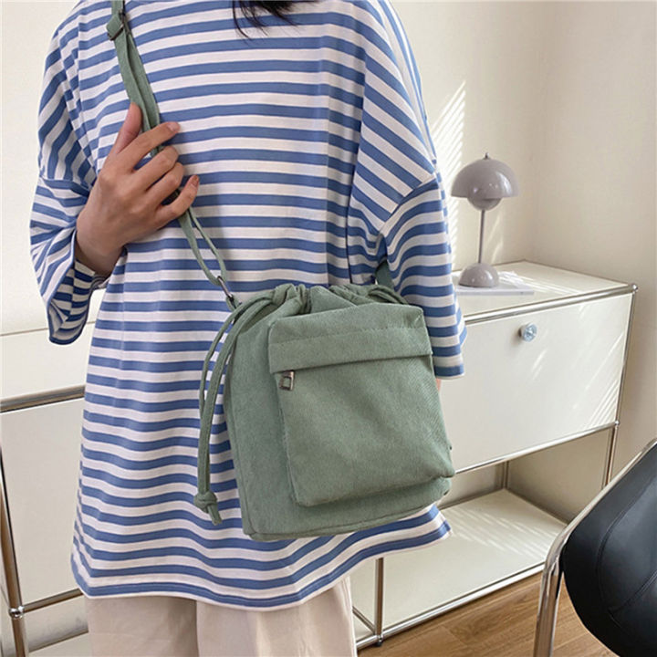 2024%20New%20Women%20Bag%20Middle%20Shoulder%20Bag%20Korean%20Style%20Drawstring%20Bucket%20Bag%20Casual%20Light%20Youth%20Crossbody%20Bag%20Whole%20Sale%20-%20Image%206