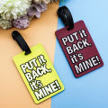 1Pc Bag Travel Accessories Creative Letter Luggage English Tags Suitcase Silicon Portable Travel Label Cologo. 