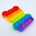 New Rainbow Push Pops Bubble Toy Anti-stress Pop It Fidget Toys. 
