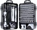 115 in 1 Screwdriver Set, Magnetic DIY Precision Tool kit for Glasses PC Laptop Mobile Cell Phone Digital Watch LSW. 