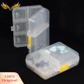 SuperRide Lure Bait Storage Box Wear-resistant Fishing Lure Bait 9 Grids Rectangular Transparent Case. 