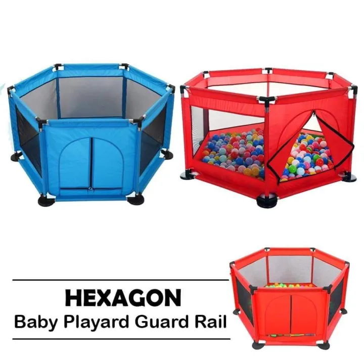 Hexagon%20Baby%20Kid%20Playpen%20Play%20Yard%20Guard%20Rail%20%7C%20INeedz%20LB0495%20-%20Image%203