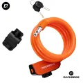 ROCKBROS Bike Lock Cable 4 Feet Bicycle Cable Lock with Mounting Bracket 2 Secure Keys 1/2 Inch Diameter. 
