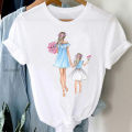 T-shirts Women 90s Watercolor Boy Son Cartoon Style Mom Mother Mama Clothes Stylish Tshirt Top Lady Print Girl Tee T-Shirt. 