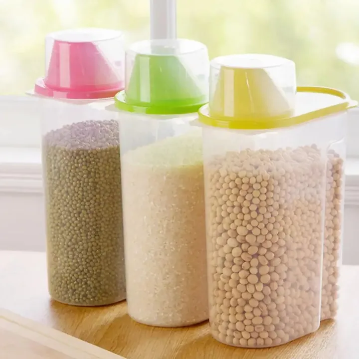 Cereal%20Storage%20Box%20Plastic%20Bean%20Dispenser%20Container%20Candy%20Melon%20Seeds%20Sealed%20Box%20Grain%20Rice%20Flour%20Storage%20Bottles%20Jar%20with%20Lid-4PC%201.5L%20-%20Image%205