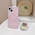 Girl iPhone Holder Ring Finger Phone Holder for Applicable Foldable Mirror Tulip Cute Korean INS Pink MagsafeGriptok Support 16 Stands. 