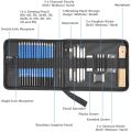 【BestGO】26/33Pcs H&B Sketching Pencils Drawing and Sketch Kit Set with Erasers Charcoal Stick Sharpener. 