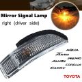 Toyota Side Mirror Winker Signal Light for AQUA, AXIO, ALLION, PREMIO, VITZ, COROLLA, CAMRY (right - driver side). 