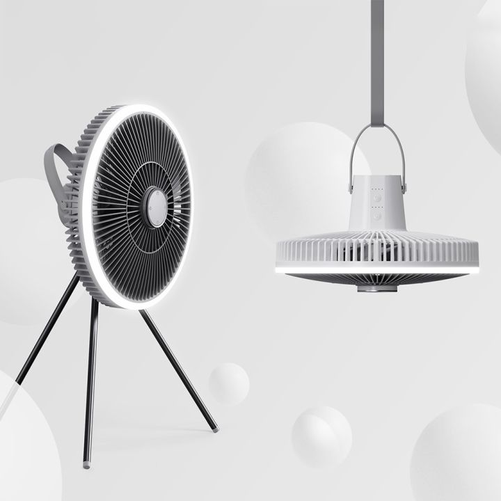 Portable%20Fan%20Rechargeable%20Battery%20Powered%20Fan%20Outdoor%20Camping%20Fan%20with%20Light%20and%20Hook%20for%20Home%20Tent%20Travel%20Gray%20-%20Image%208