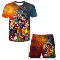 Dragon Ball T-shirts Boys Super Saiyan Goku T-shirt Shorts 2 Pcs Sets Kids Boys Anime T Shirt Summer Children Clothing Sets Kid. 