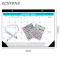 Monthly Calendar with Notes Section 365 Day Countdown Desktop Calendar Multifunctional Durable English Calendar 2024-2025 for Desk less Than 2024 Calendar Wall. 