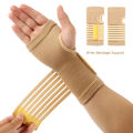 2x Adjustable Wrist Support Sleeve Bandage Strap Splint Hand Gym Sports Splint Bracer Support Protect Wrist Guard Support. 