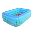 3 Rings Inflatable Rectangular Baby & Kids Swimming Pool 130x90x48. 