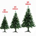 Christmas Tree (Green / White) - 2 Ft, 3 Ft, 4 Ft, 5 Ft, 6 Ft, 7 Ft, 8 Ft, 9 Feet - Christmas Decorations Xmas Celebration by ZinZen ( Standard / Bush Tree). 