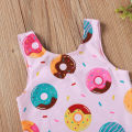 Yfashion Summer Kids Swimsuit Cartoon Crab Donut Printing Breathable Quick-drying Swimwear For 0-3 Years Old Girls Cotton. 