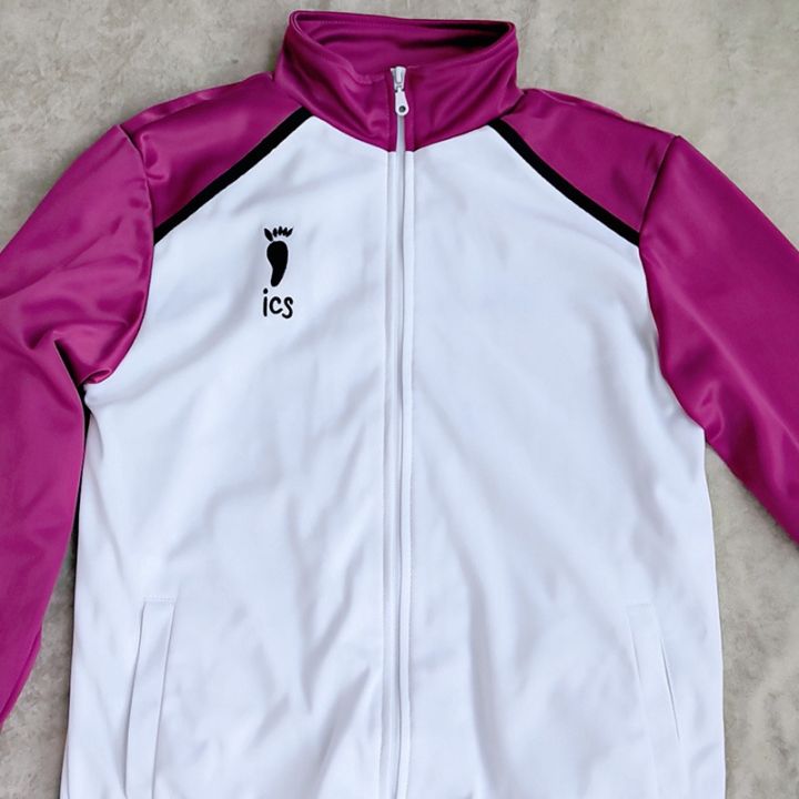 【BestGO】Jacket Shiratorizawa School Ushijima Wakatoshi Coat Cosplay Costume Sport Uniform Set Outerwear