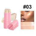 Handaiyan Blush Stick Love Heart Blusher Highlight Contour Stick Face Brightening Shiny Blush. 