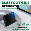 30Pin Bluetooth 5.4 Music A2DP/AVRCP Mini Wireless Audio Adapter For IPod 30 PIN Jack Analog Speaker HIFI Stereo. 