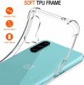 For OnePlus Nord CE 5G Back Cover Shockproof Transparent Soft TPU Silicone Protector Phone Case with Shock Absorption Bumper Corners. 