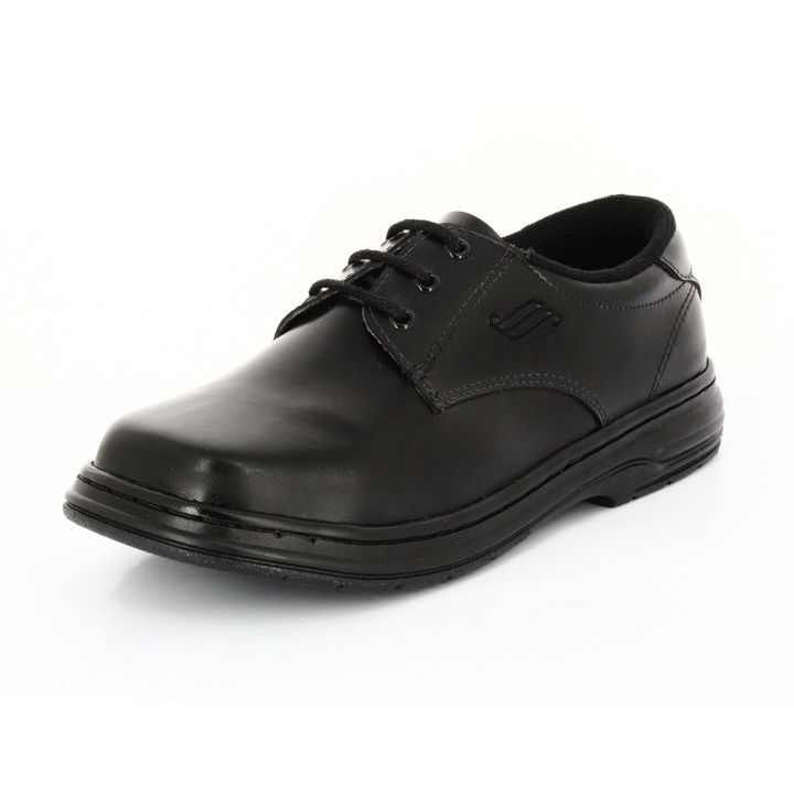 DSI SUPERSPORT Boys School Shoes Lacing Black